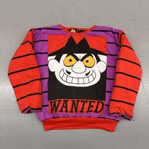 Vintage Rocky Bullwinkle Sweatshirt Mens Large Reversible Boris Wanted 90s